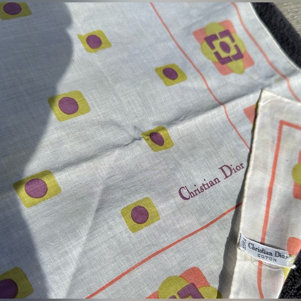 Vintage Dior 24” Scarf - Picture 3 of 5